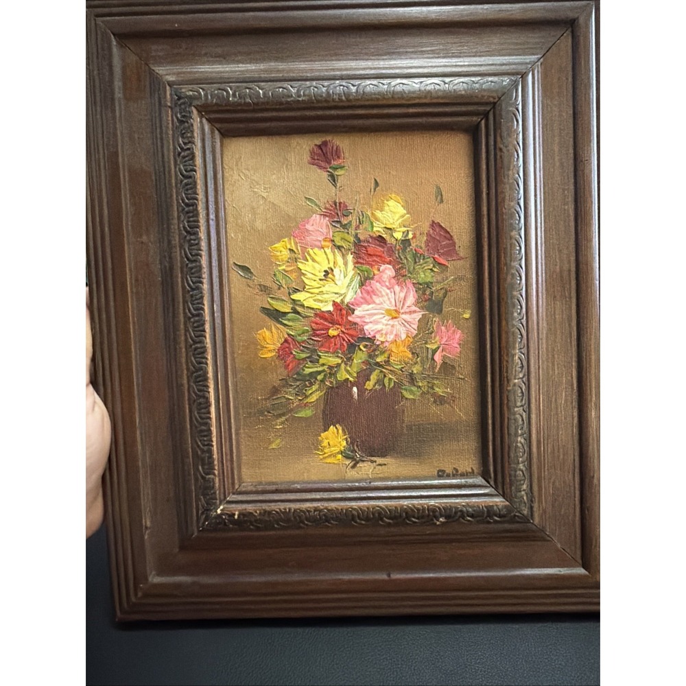 Doron Original Flower Painting Signed!